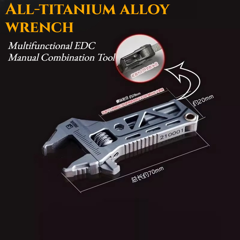 Edc Carry All - TC4 Tamamen Titanyum Alaşımlı Anahtar ve