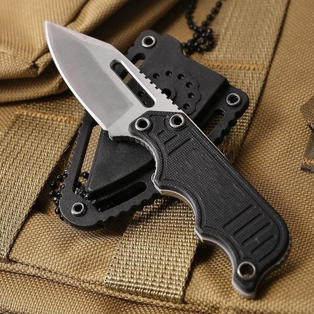 Edc Carry Fixed Blade Knife - Taşınabilir Boyun Bıçağı, Kydex Kılıflı EDC