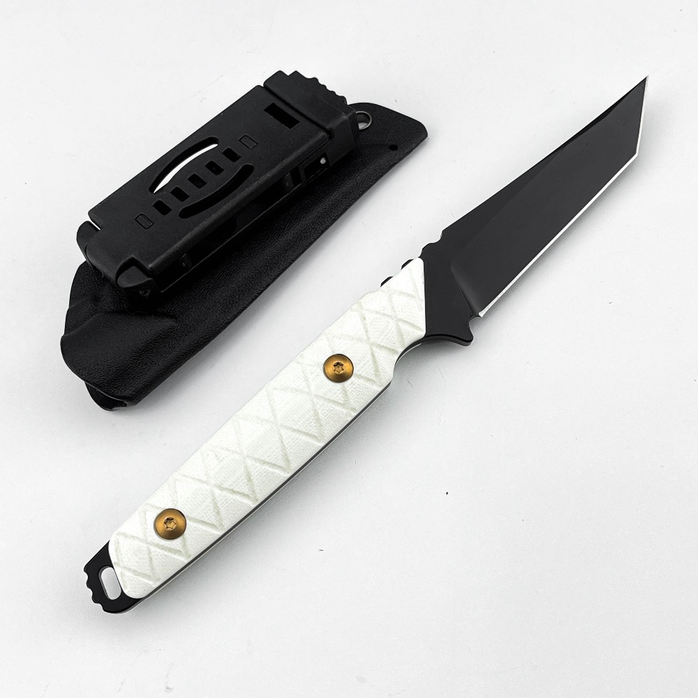 Edc Daily Carry - Yeni Sabit Bıçaklı Bıçak Beyaz G10