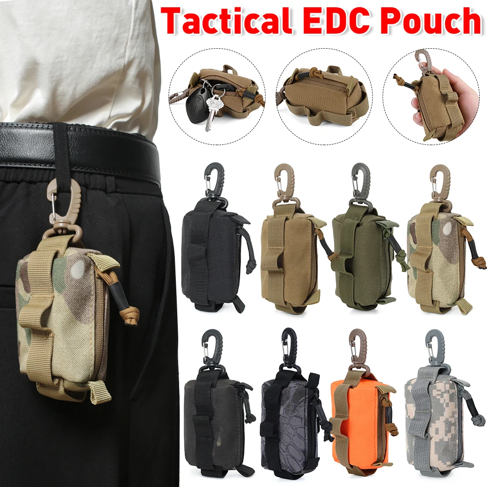 Edc Carry Case - Taktik EDC kılıfı fermuar anahtar kart