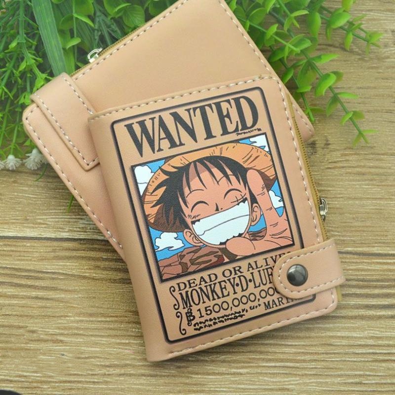 Money Clip Magnetic - Anime Tek Parça Luffy Pu Deri