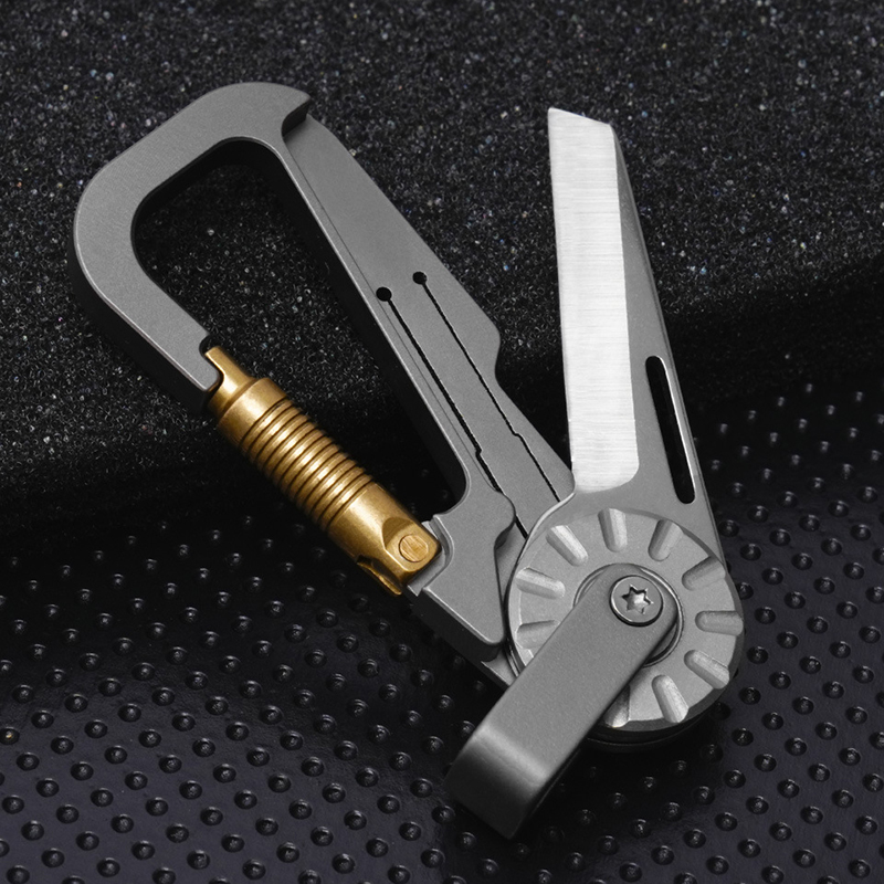 Edc Carry All - Titanyum Alaşımlı EDC Anahtarlık Katlanır Bıçaklı-Çok