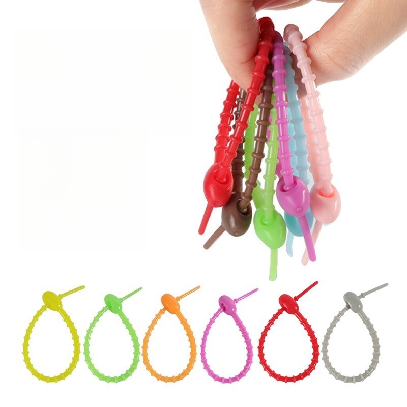Cable Winder Keychain - Rastgele renk5 adet Çok Fonksiyonlu Silikon