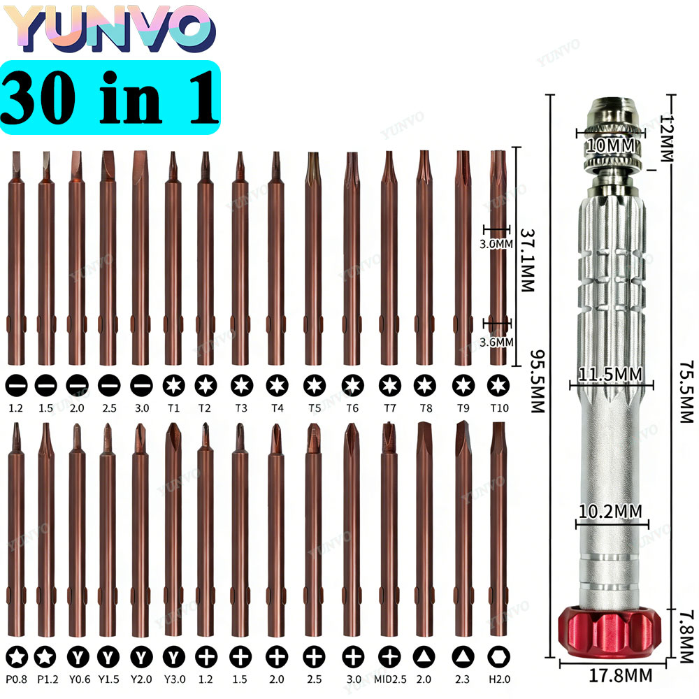30'u 1 Arada Manyetik Hassas T - Micro Screwdriver Kit incelemesi ve fiyatı