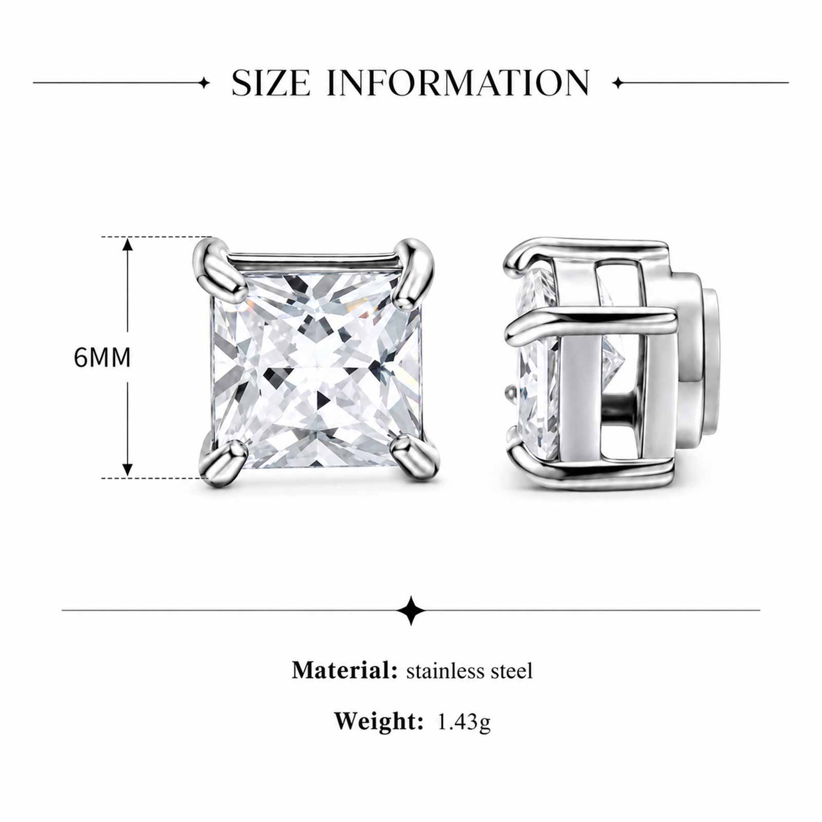 Kadınlar için Kare Zirkonya Ma - Money Clip Magnetic incelemesi ve fiyatı